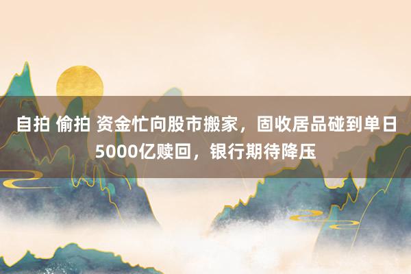 自拍 偷拍 资金忙向股市搬家，固收居品碰到单日5000亿赎回，银行期待降压